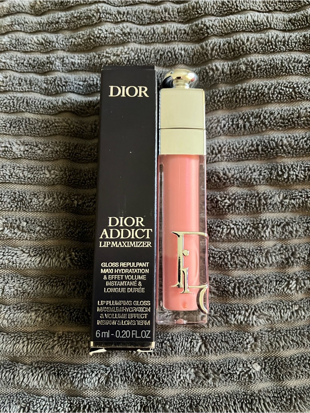 Dior Addict Lip Maximizer Gloss — Soft Pink with Silver Cap